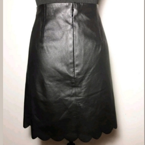 Kate Spade 100% Lamb Leather Skirt - Picture 3 of 7